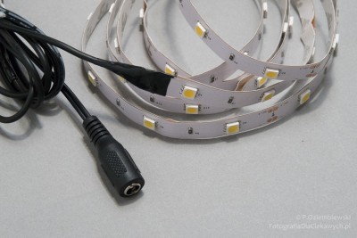 Pasek LED z kablem zasilającym