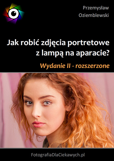 Portret z lampą na aparacie