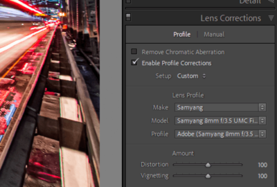 Likwidacja zniekształceń optyki za pomoca programu Adobe Lightroom