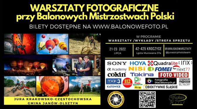 Warsztaty fotograficzne w czasie Balonowych Mistrzostw Polski 2022 – zaproszenie