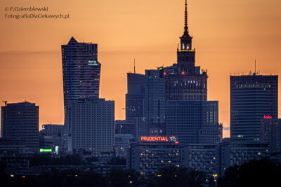 Panorama Warszawy - zagęszczanie perspektywy