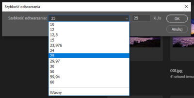 Photoshop - szybkość odtwarzania