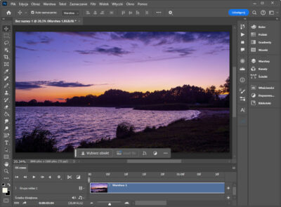 Photoshop z osią czasu.