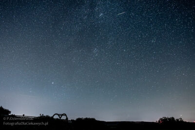 Perseida - zdjęcie meteoru - spadająca gwiazda