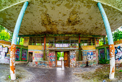 Zdjęcia obiektywem typu rybie oko.