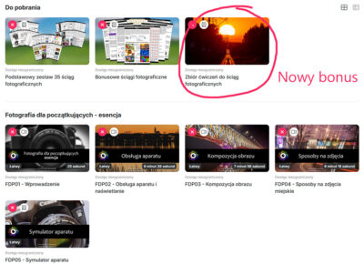 Bonusowy zbiór ćwiczeń fotograficznych