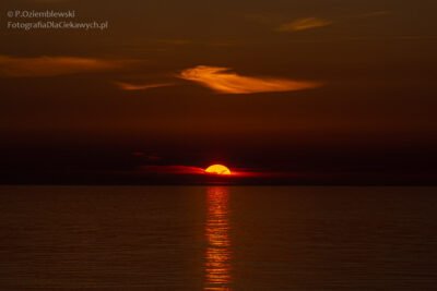 Zachód słońca z korektą - 3 EV