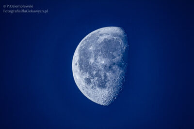 Księżyc - wypełnienie kadru przy ogniskowej 1000 mm