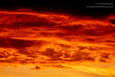 Chmury zapłonęły