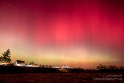 Zorza polarna nad Polską