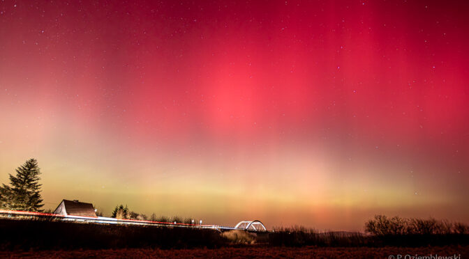 Zorza polarna nad Polską